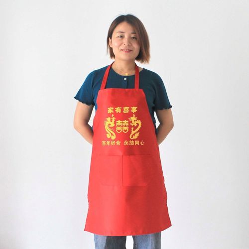 桃皮绒布料是什么，为甚喜庆围裙用这种布料